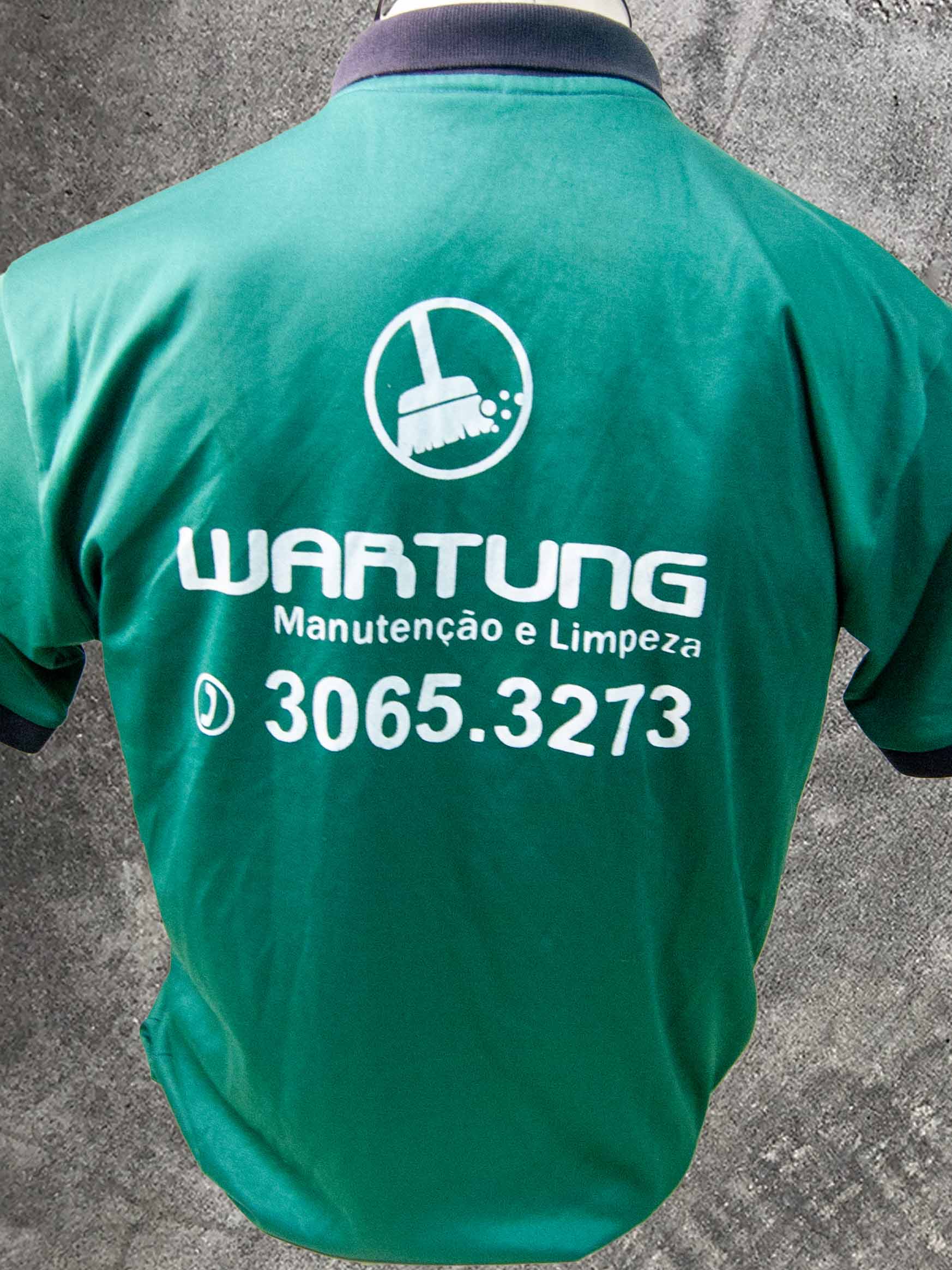 Costas de polo verde personalizada Wartung