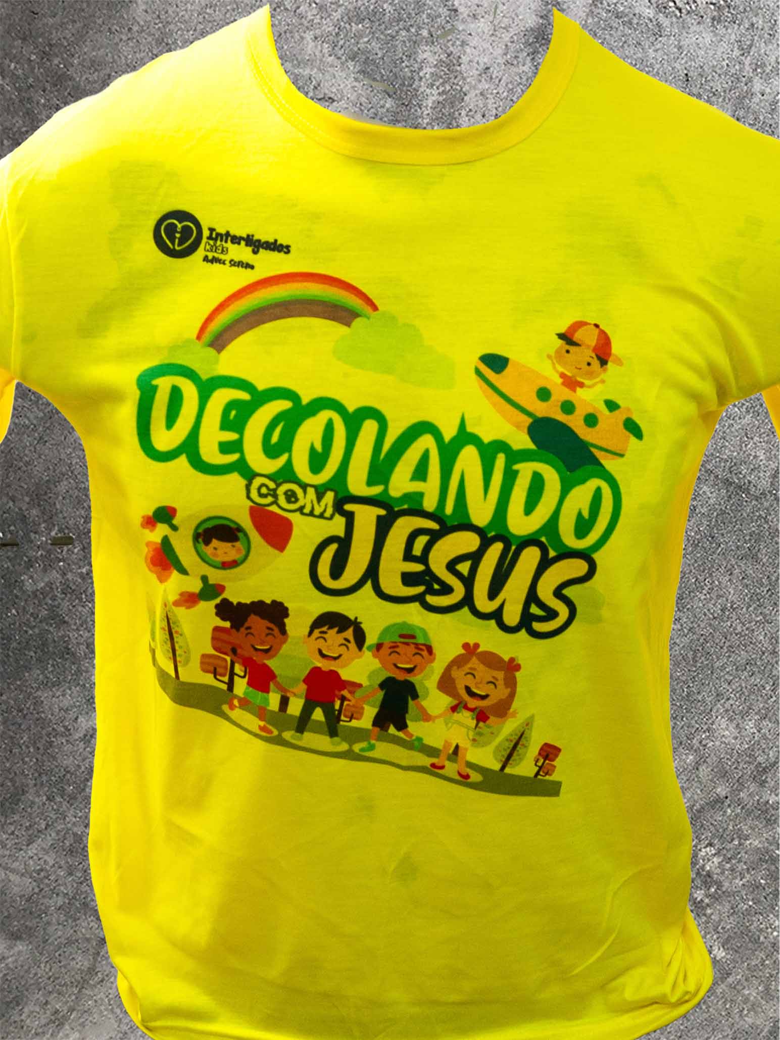 Camiseta amarela Decolando com Jesus