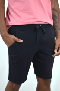 Bermuda masculina adulta preta