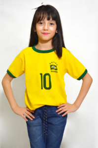Camiseta infantil da seleção brasileira